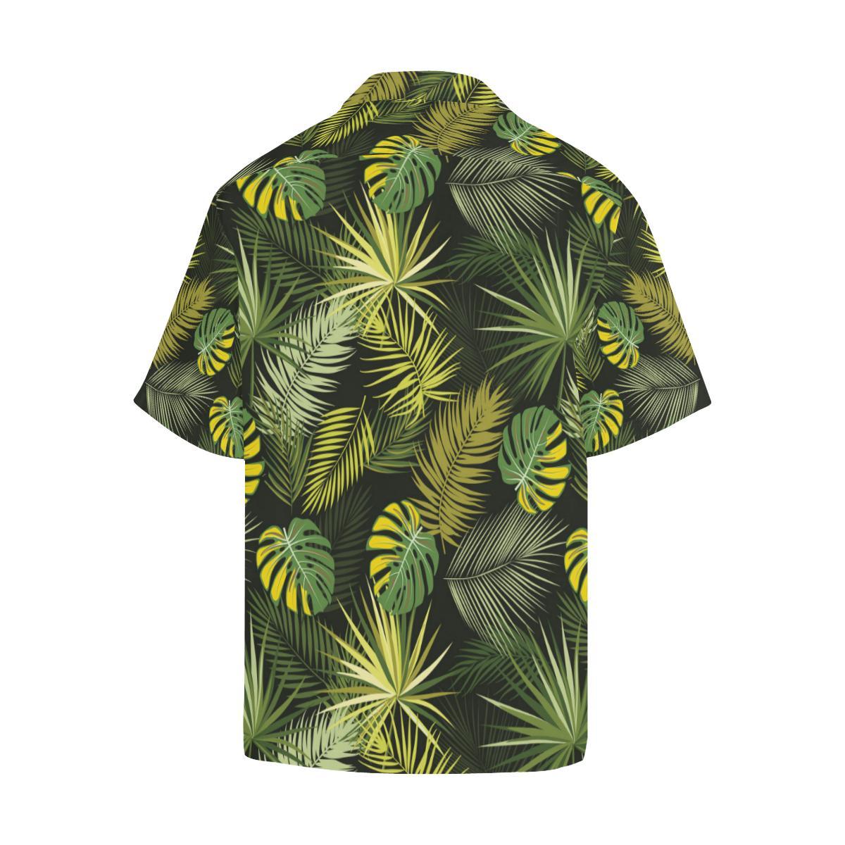 Palm Leaf Pattern Print Design A Hawaiian Shirt