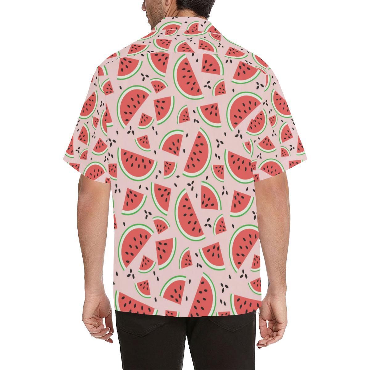 Watermelon Pattern Mens All Over Print Hawaiian Shirt