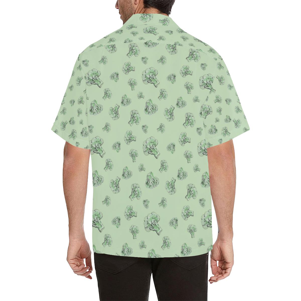 Broccoli Pattern Print Design Hawaiian Shirt