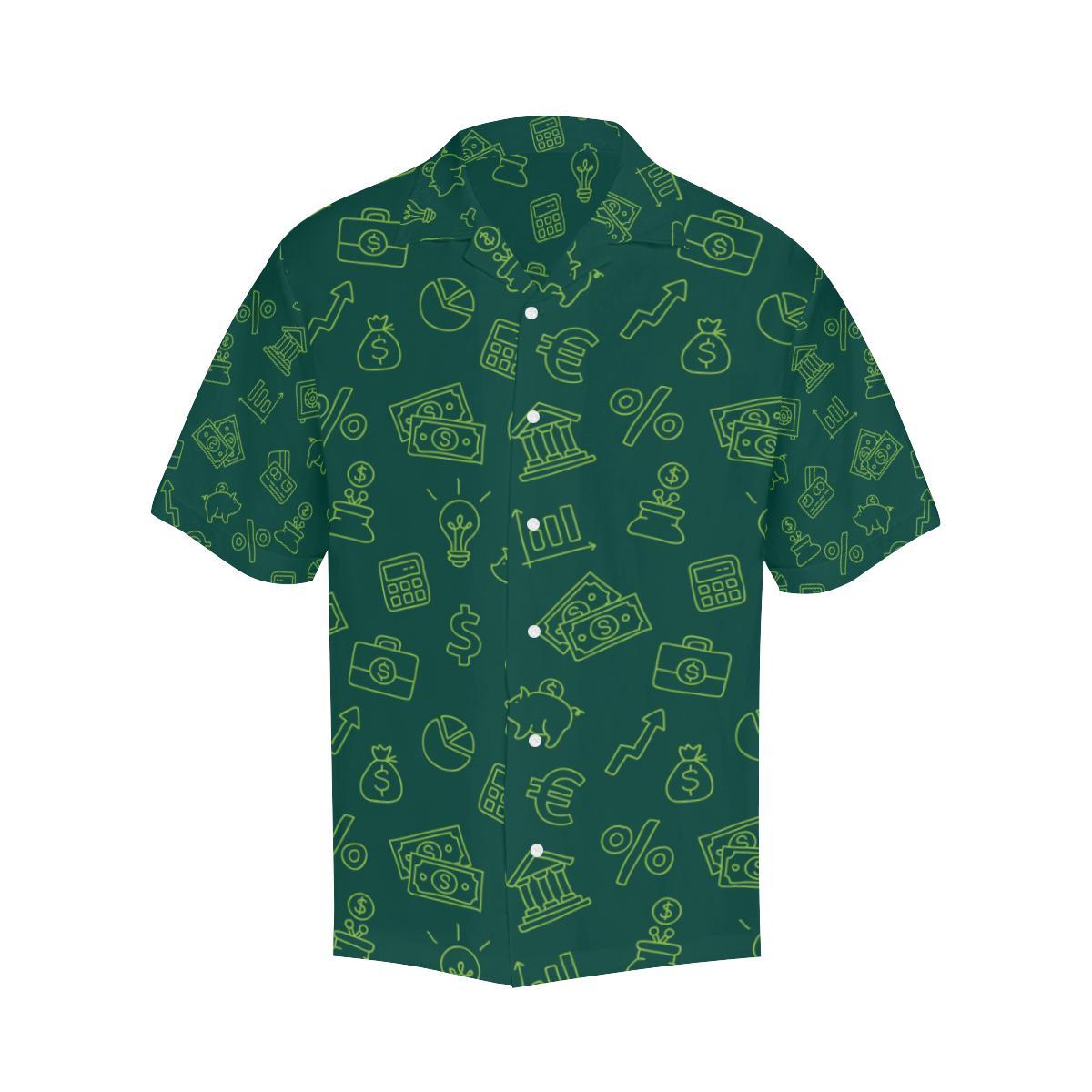 Accounting Financial Pattern Print Design Hawaiian Shirt