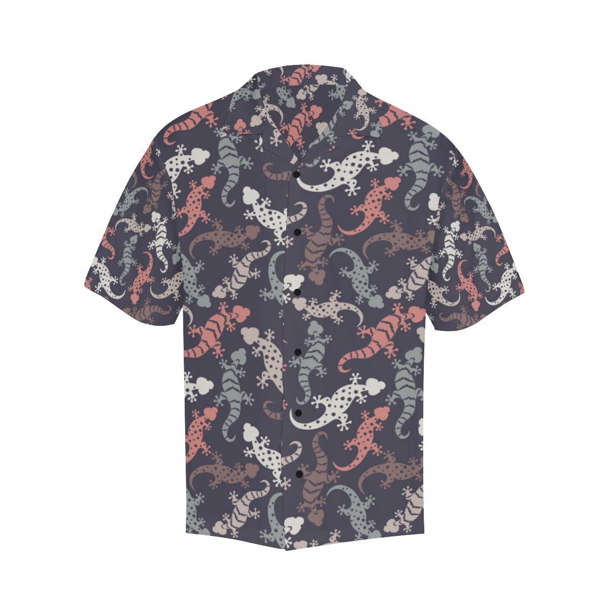 Gecko Pattern Print Design Hawaiian Shirt