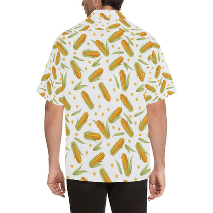 Corn Pattern Print Design 04 Mens All Over Hawaiian Shirt