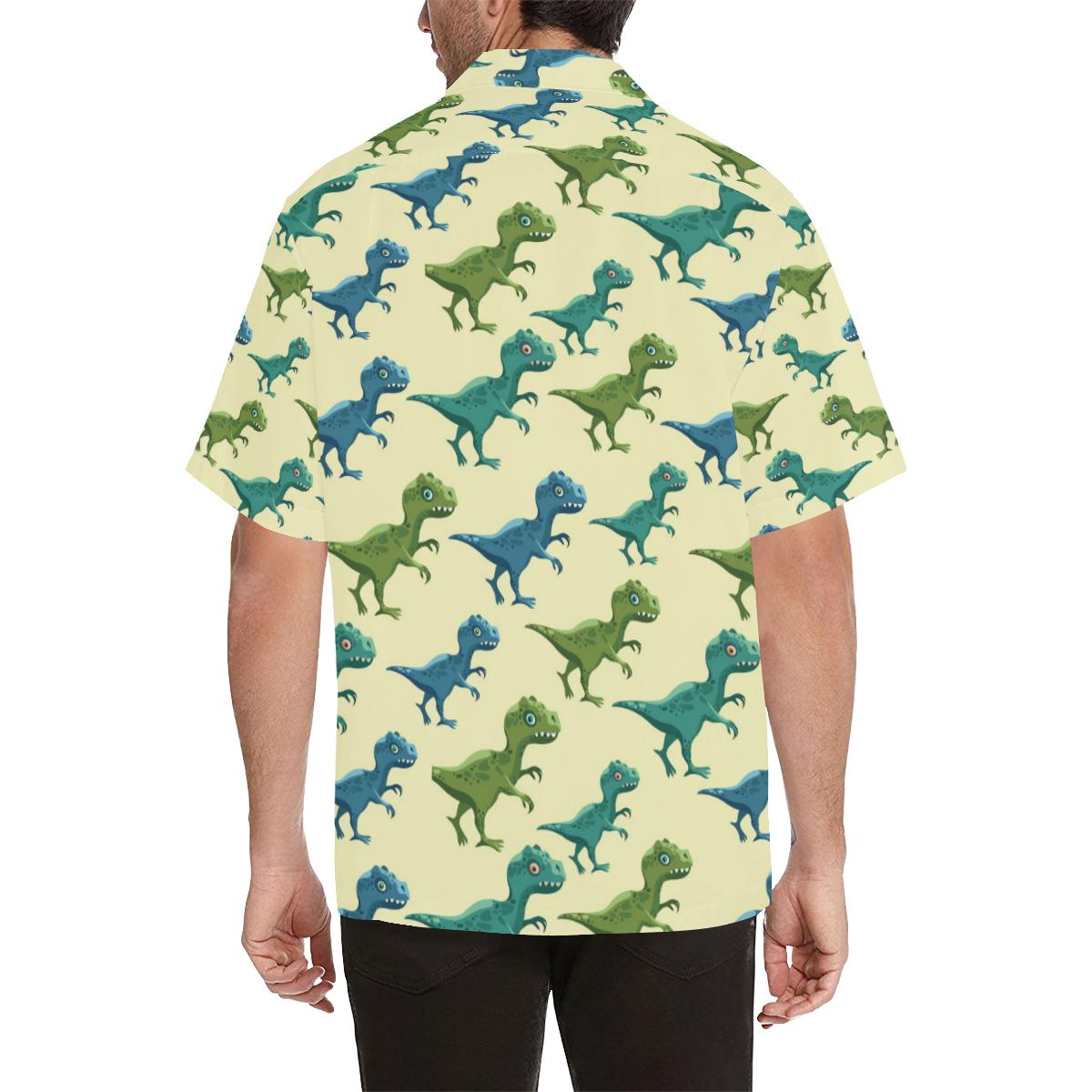 T Rex Pattern Print Design A Hawaiian Shirt