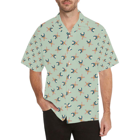 Windmill Pattern Print Design 0 Hawaiian Shirt