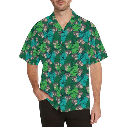 Chimpanzee Pattern Print Design Hawaiian Shirt