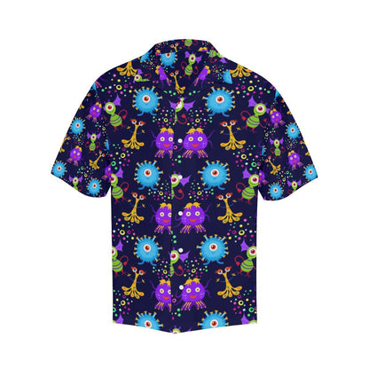 Alien Pattern Print Design 01 Mens All Over Hawaiian Shirt