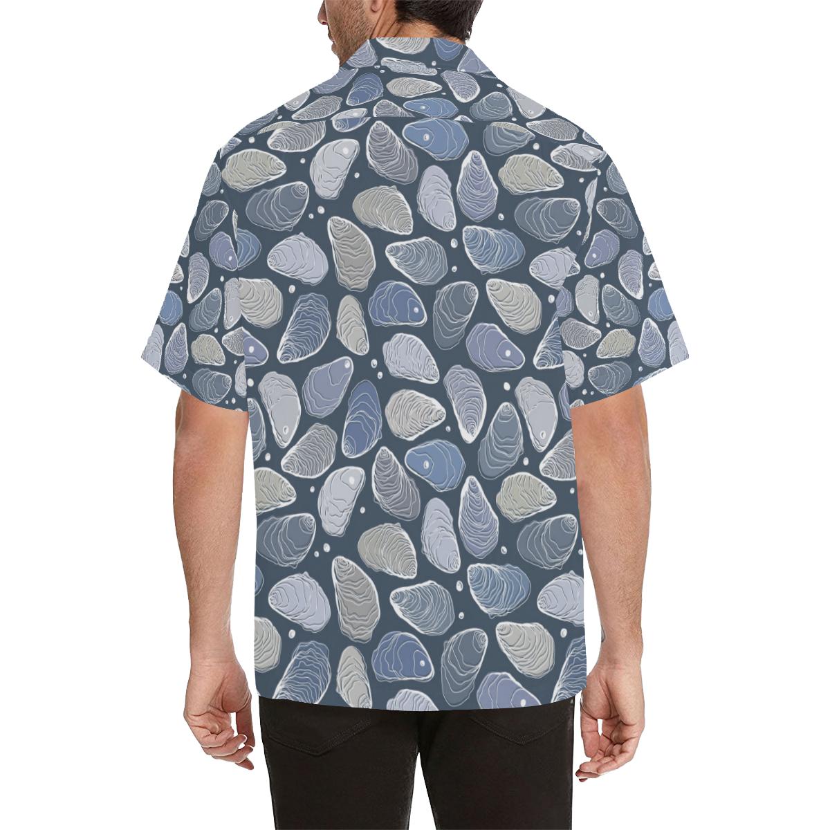 Oyster Pattern Print Design Hawaiian Shirt