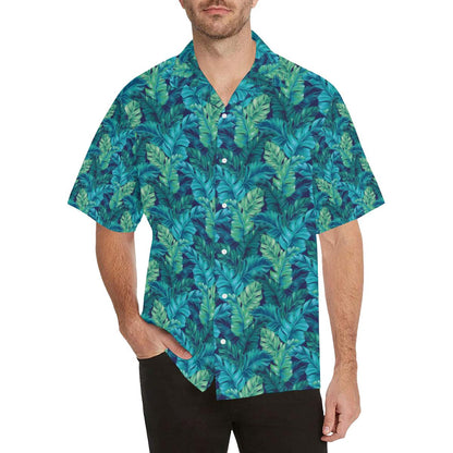 Banana Leaf Pattern Print Design Hawaiian Shirt