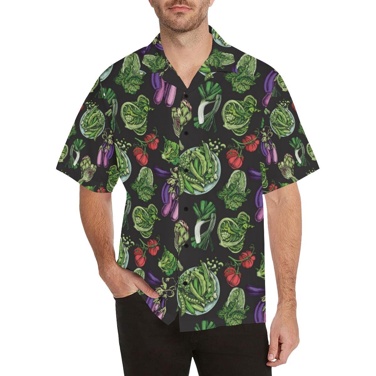 Lettuce Pattern Print Design Hawaiian Shirt