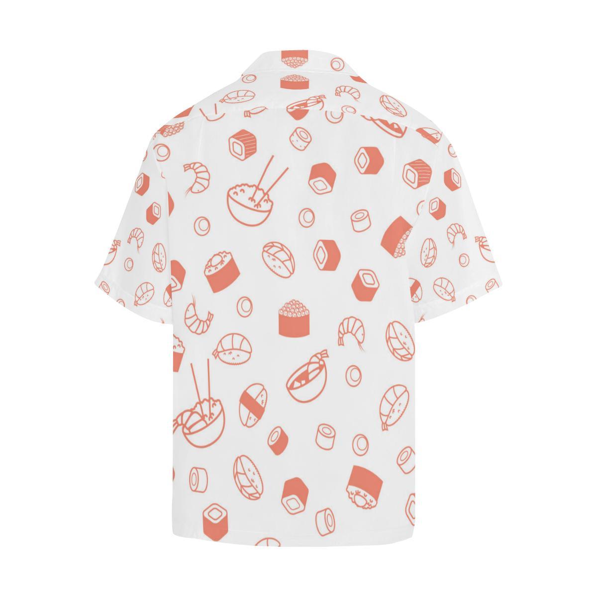 Sushi Pattern Mens All Over Print Hawaiian Shirt