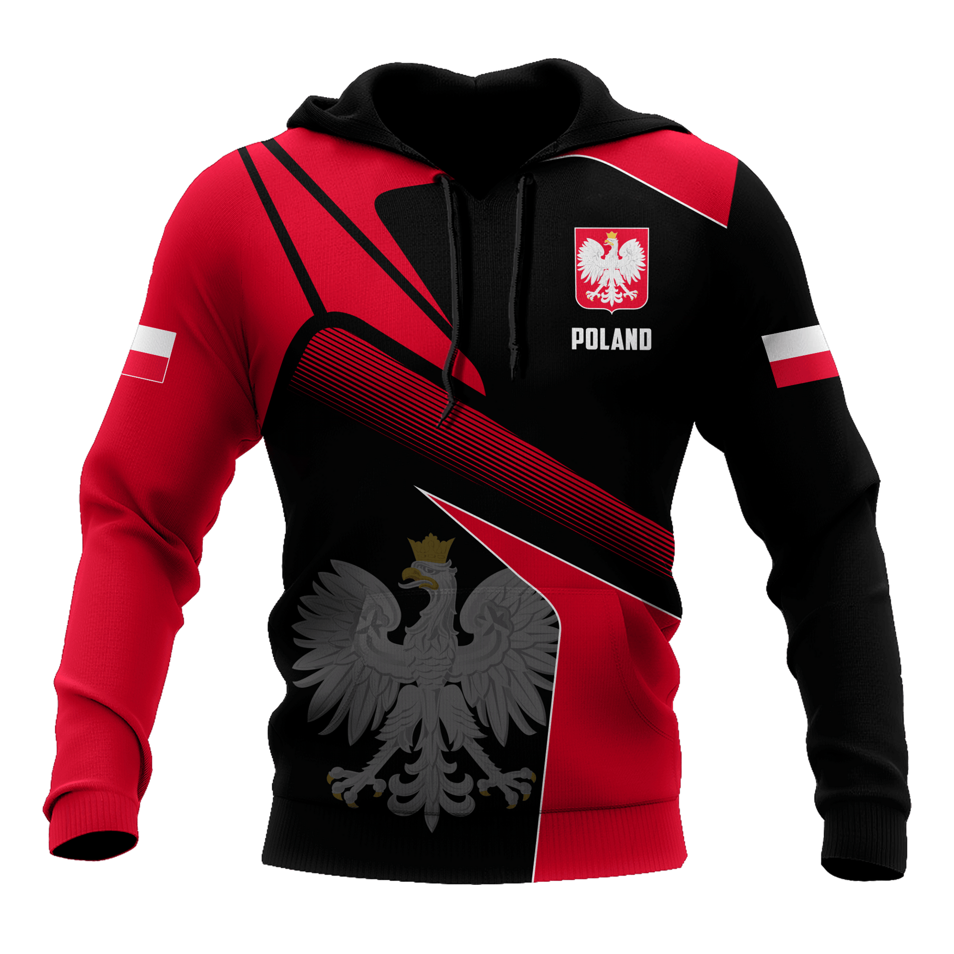 Personalized Polska All Over Printed Unisex Hoodie