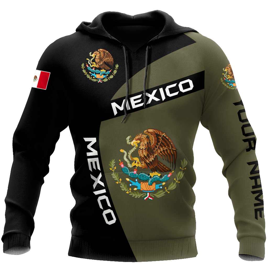 Personalized Mexico All Over Print Unisex Hoodie