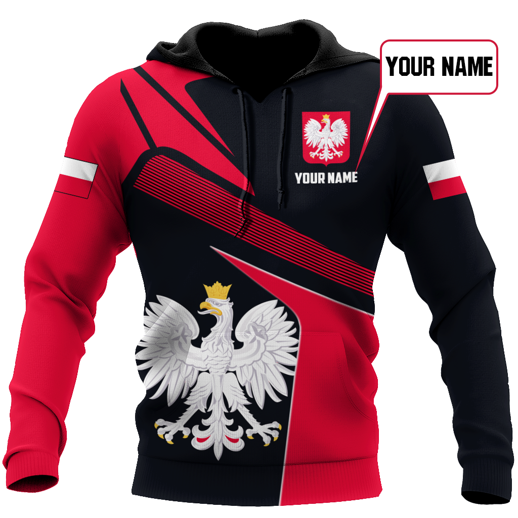 Personalized Polska All Over Printed Unisex Hoodie