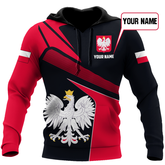 Personalized Polska All Over Printed Unisex Hoodie