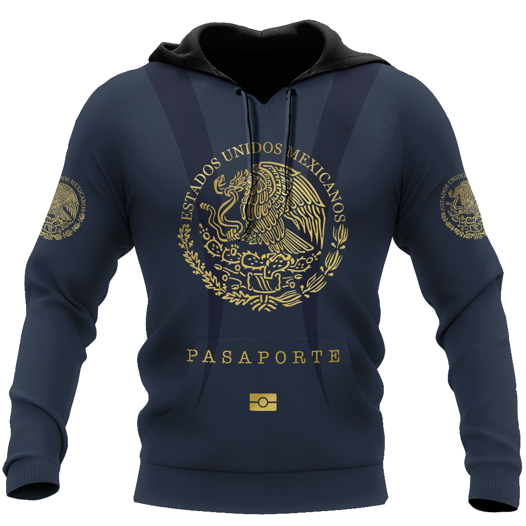 Mexico Pasaporte All Over Print Unisex Hoodie