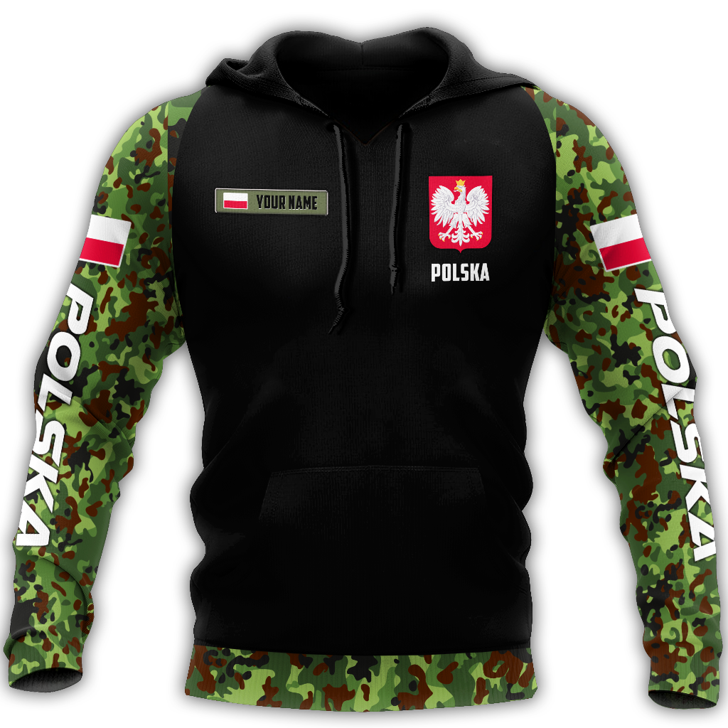 Personalized Polska All Over Printed Unisex Hoodie