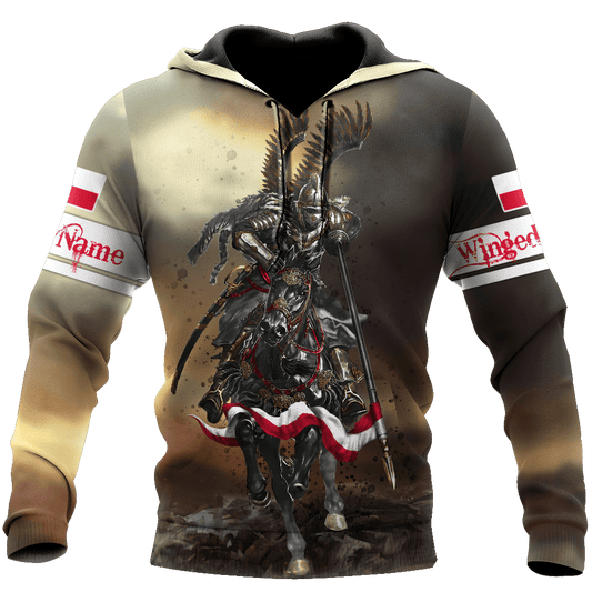 Premium Winged Hussars All Over Printed Hoodie