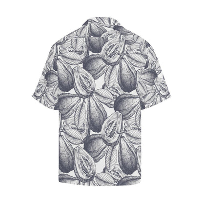 Guava Tropical Hand Drawn Pattern Mens All Over Print Hawaiian Shirt
