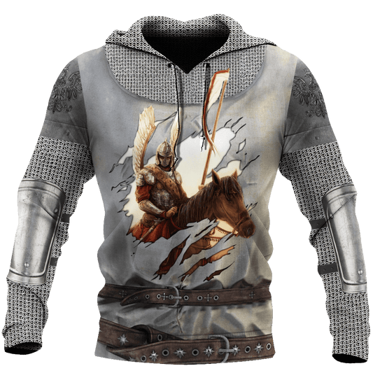 Premium Winged Hussars All Over Printed Hoodie