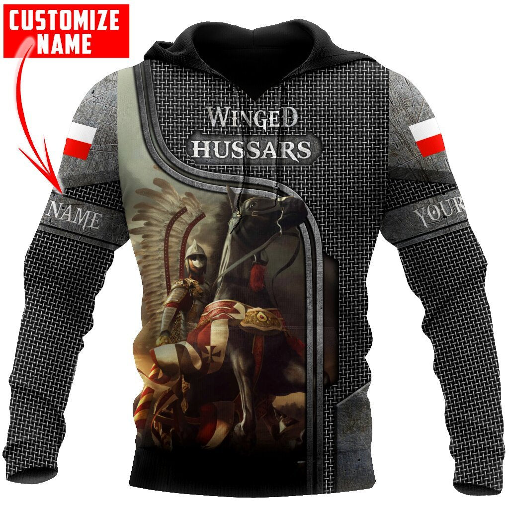 Premium Winged Hussars All Over Printed Hoodie