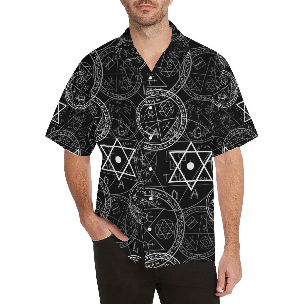 Pentagram Pattern Print Design A Hawaiian Shirt
