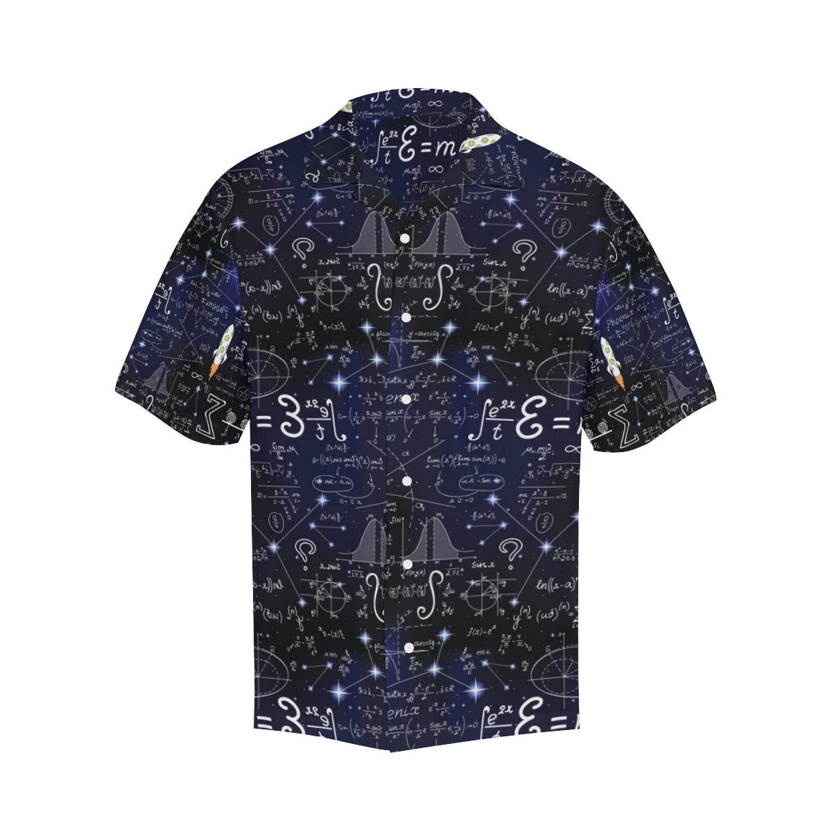 Math Pattern Print Design 02 Mens All Over Hawaiian Shirt