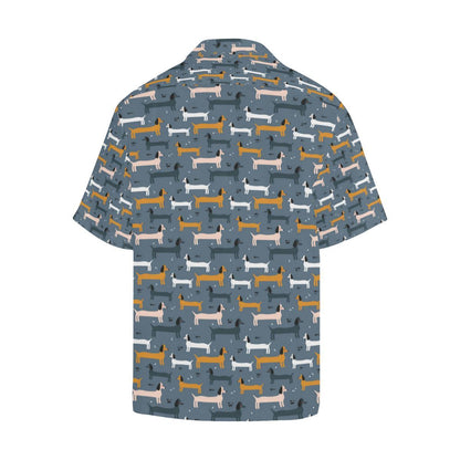 Dachshund Pattern Print Design Hawaiian Shirt
