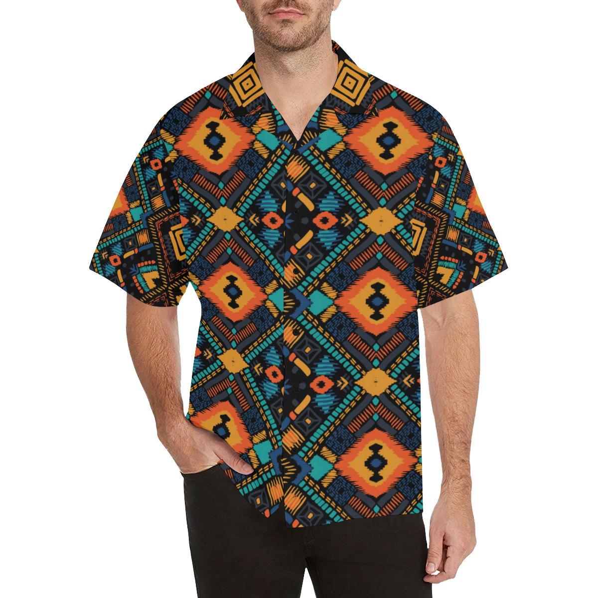 Kente Pattern Print Design Hawaiian Shirt