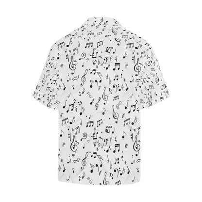 Music Notes Pattern Print Design 04 Mens All Over Hawaiian Shirt