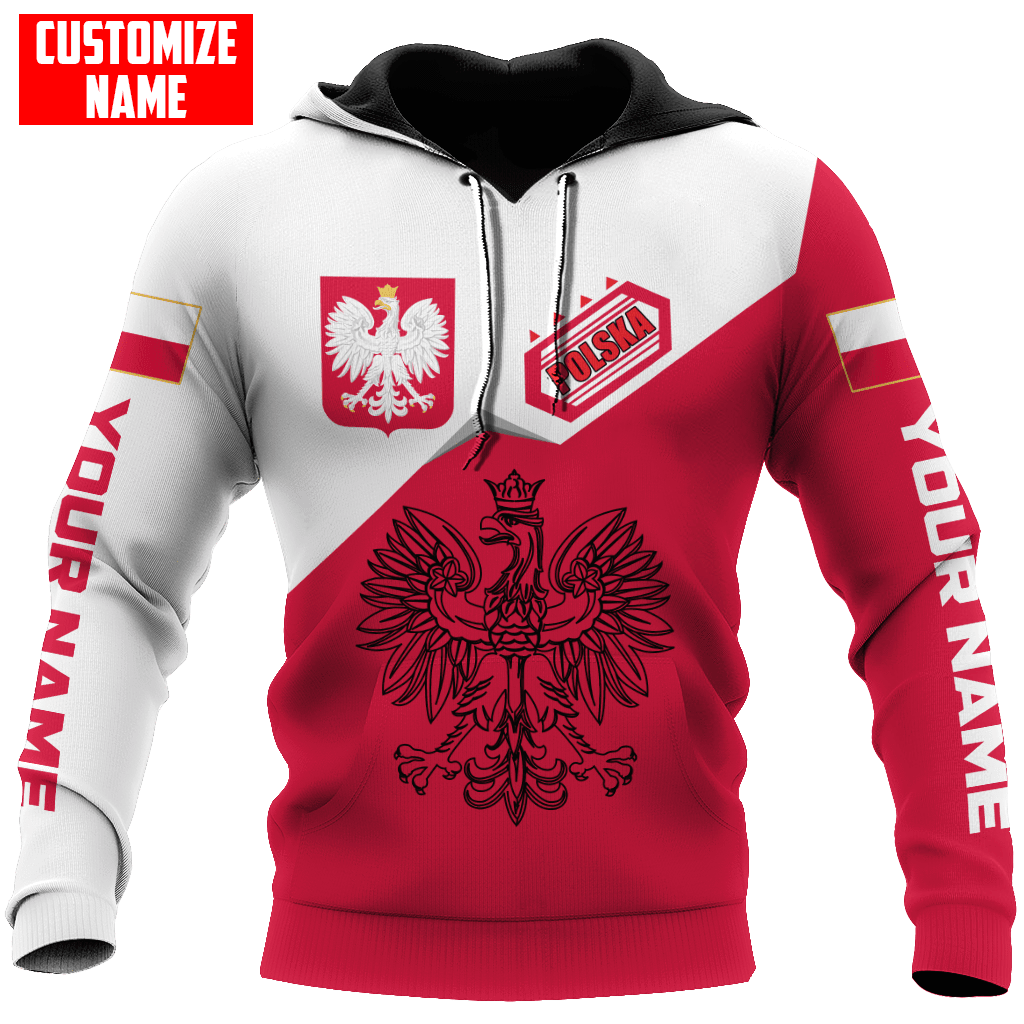 Personalized Polska All Over Printed Unisex Hoodie