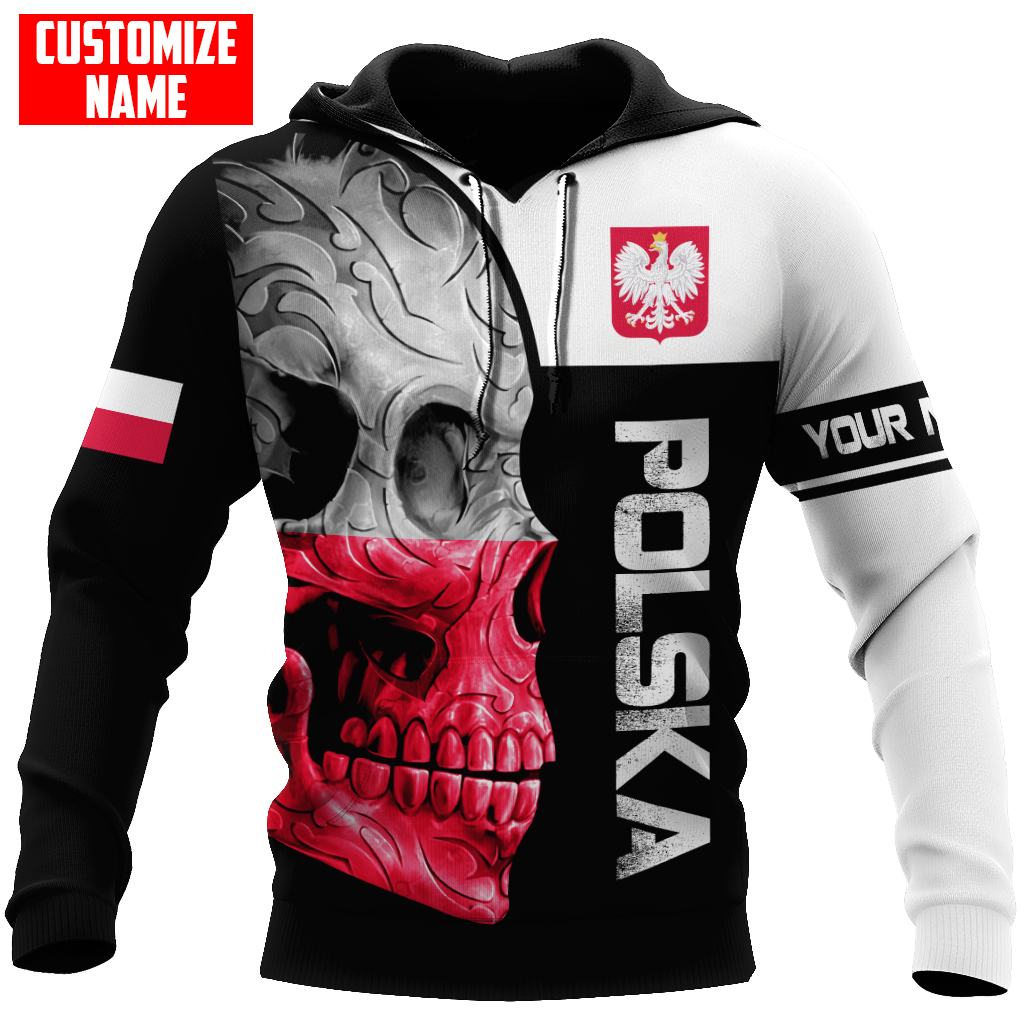 Personalized Polska All Over Printed Unisex Hoodie