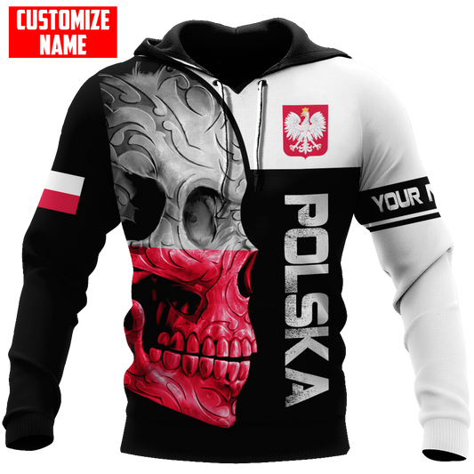 Personalized Polska All Over Printed Unisex Hoodie