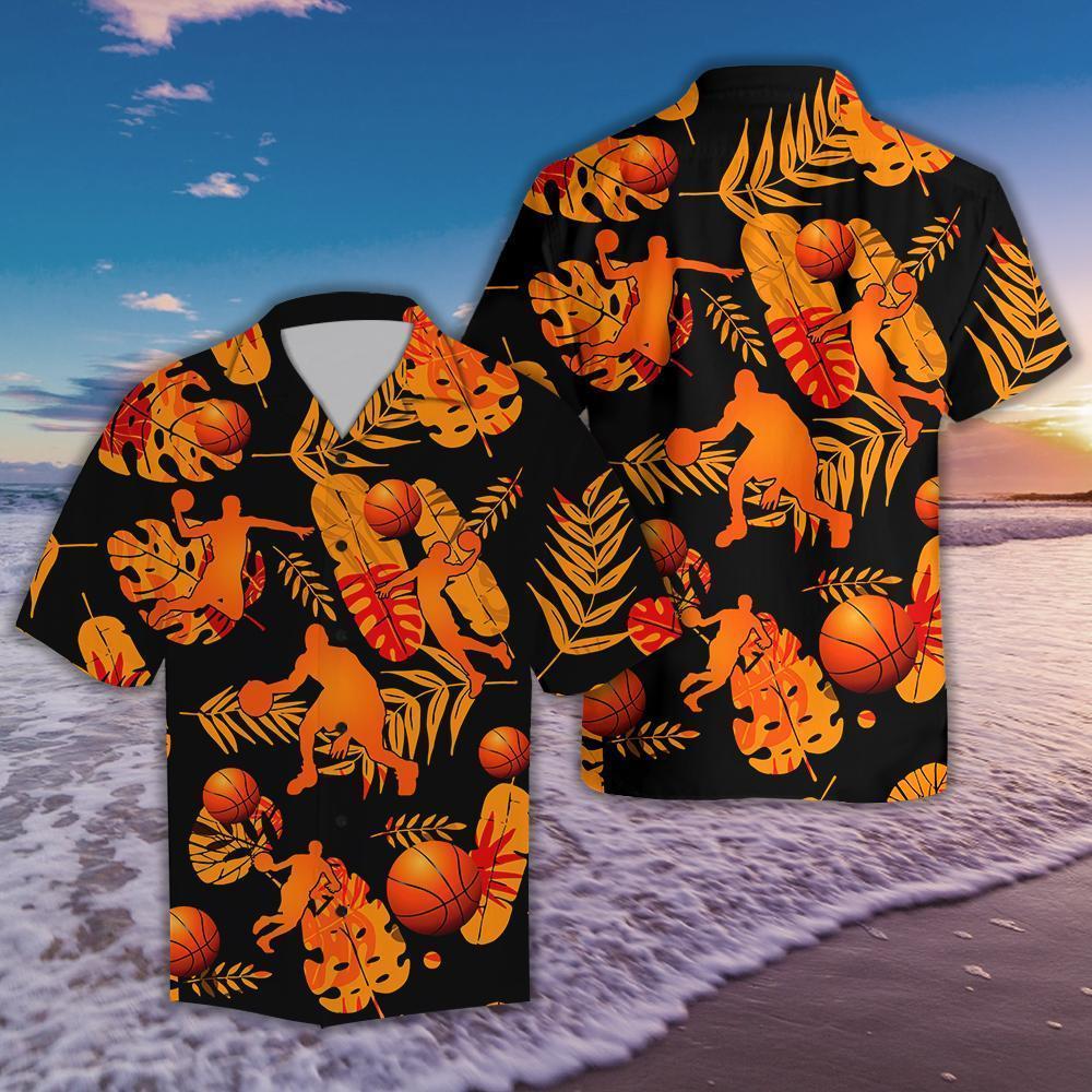 Basketball Tropical Hawaii Shirt Am100701 Unique Beach Hawaiian