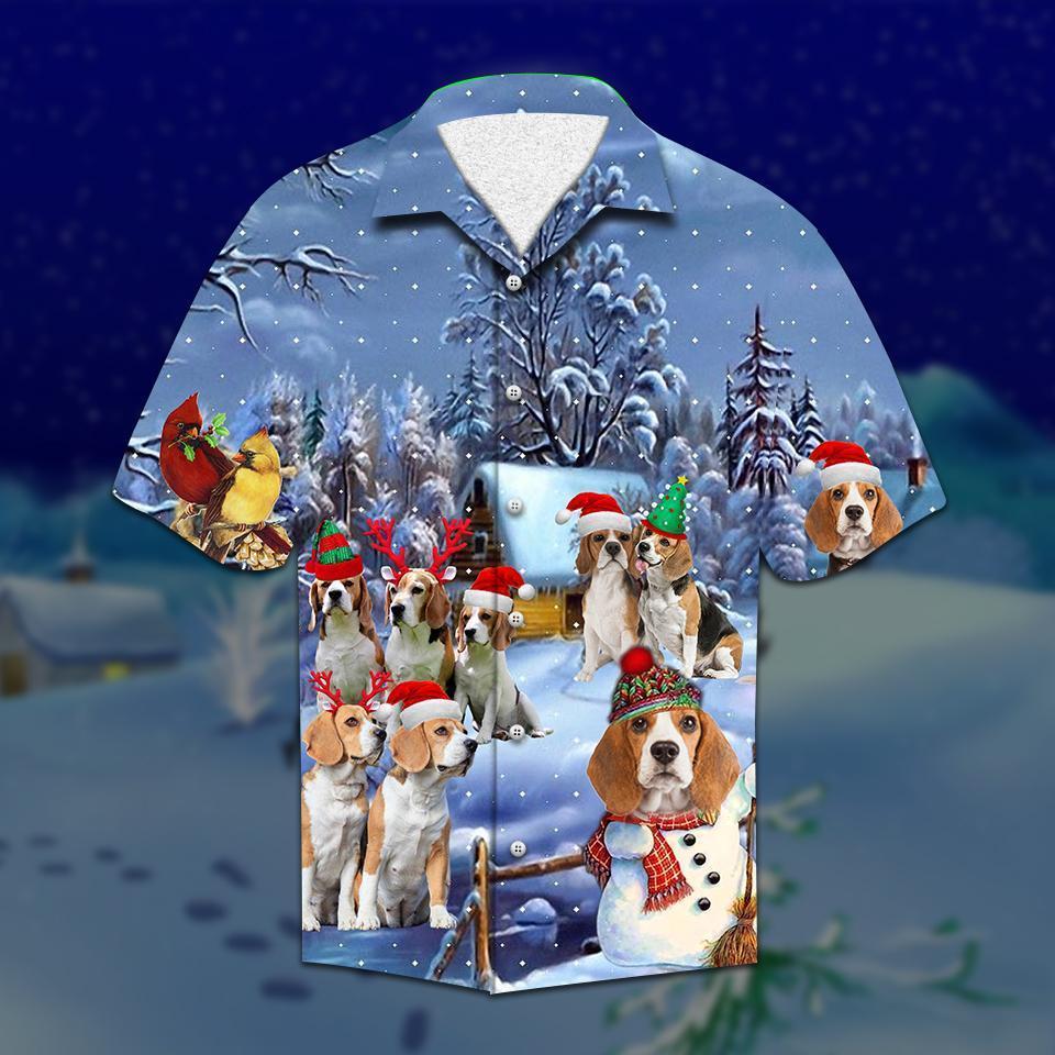 Beagle Christmas Hawaiian Shirt