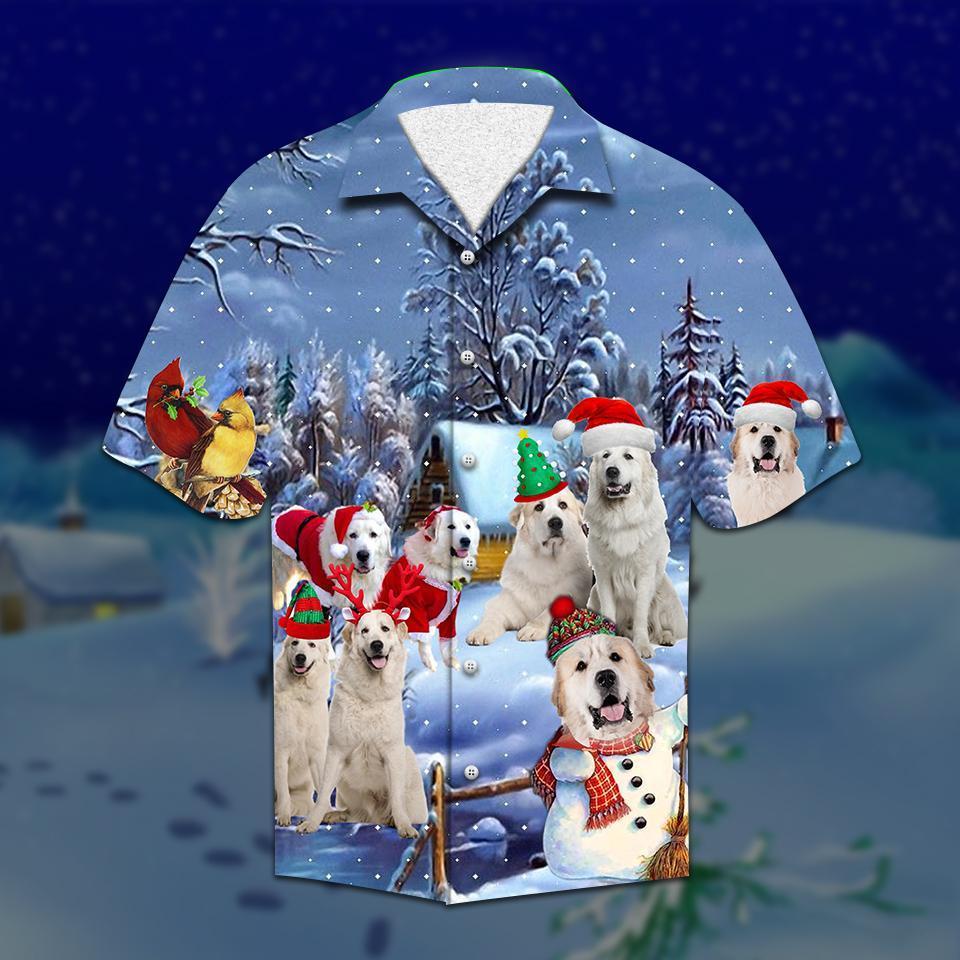 Great Pyrenees Christmas Hawaiian Shirt | For Men & Women | Adult | HW2108