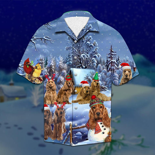 Spaniel Christmas Hawaiian Shirt | For Men & Women | Adult | HW2087