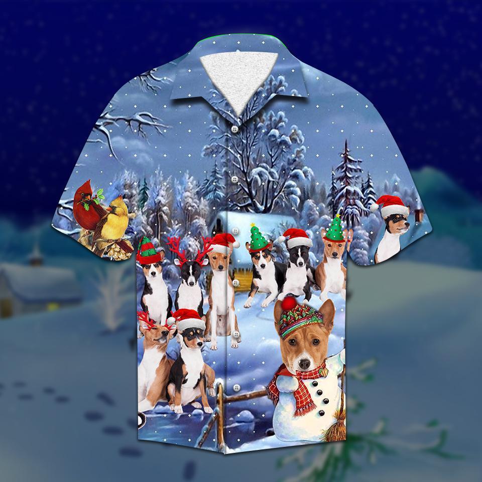 Basenji Christmas Hawaiian Shirt