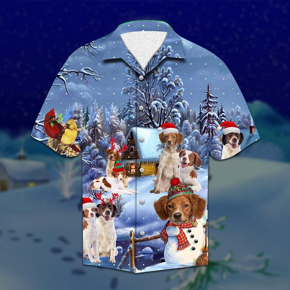 Brittany Spaniel Christmas Hawaiian Shirt | For Men & Women | Adult | HW2113