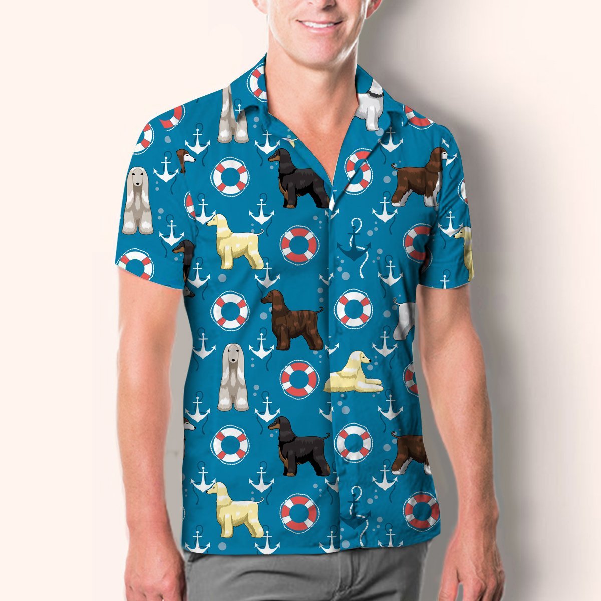 Afghan Hound - Hawaiian Shirt