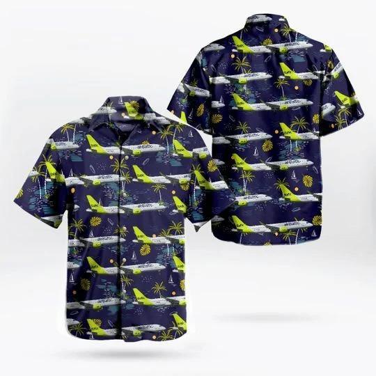 Airbaltic Bombardier Series CS300 Hawaiian Shirt | For Men & Women | Adult | HW8574