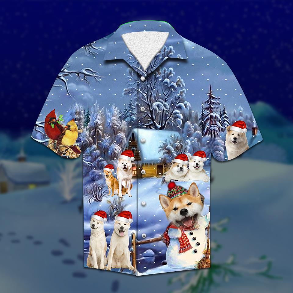 Akita Christmas Hawaiian Shirt | For Men & Women | Adult | HW2112