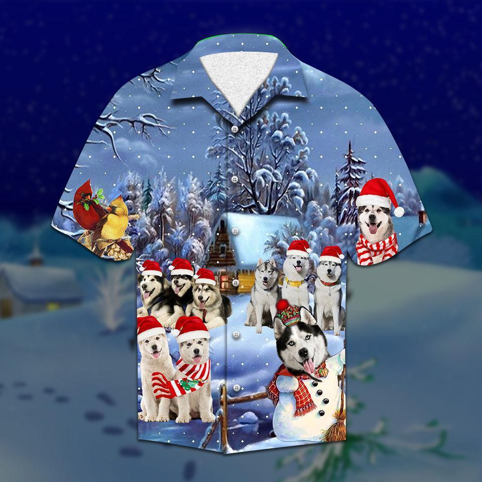 Alaskan Malamute Christmas Hawaiian Shirt | For Men & Women | Adult | HW2110