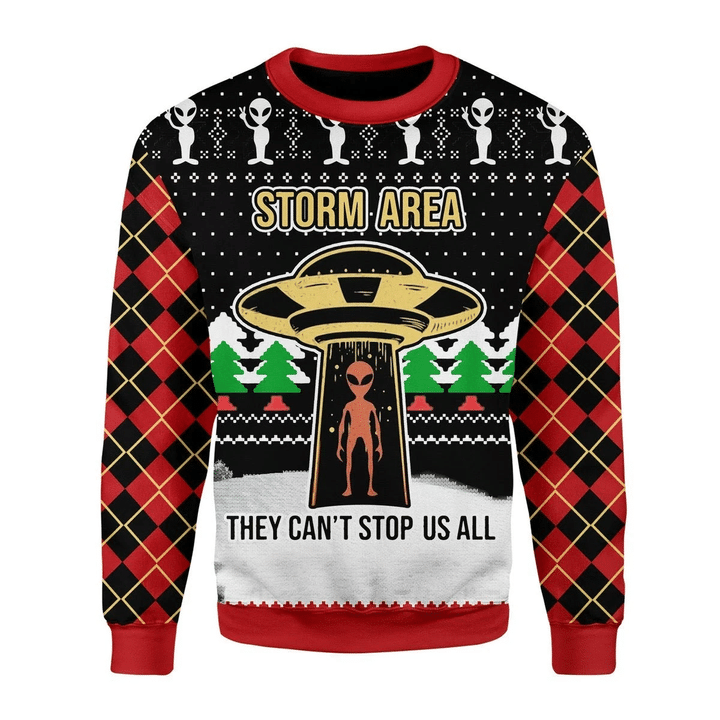 Alien Ugly Christmas Sweater 