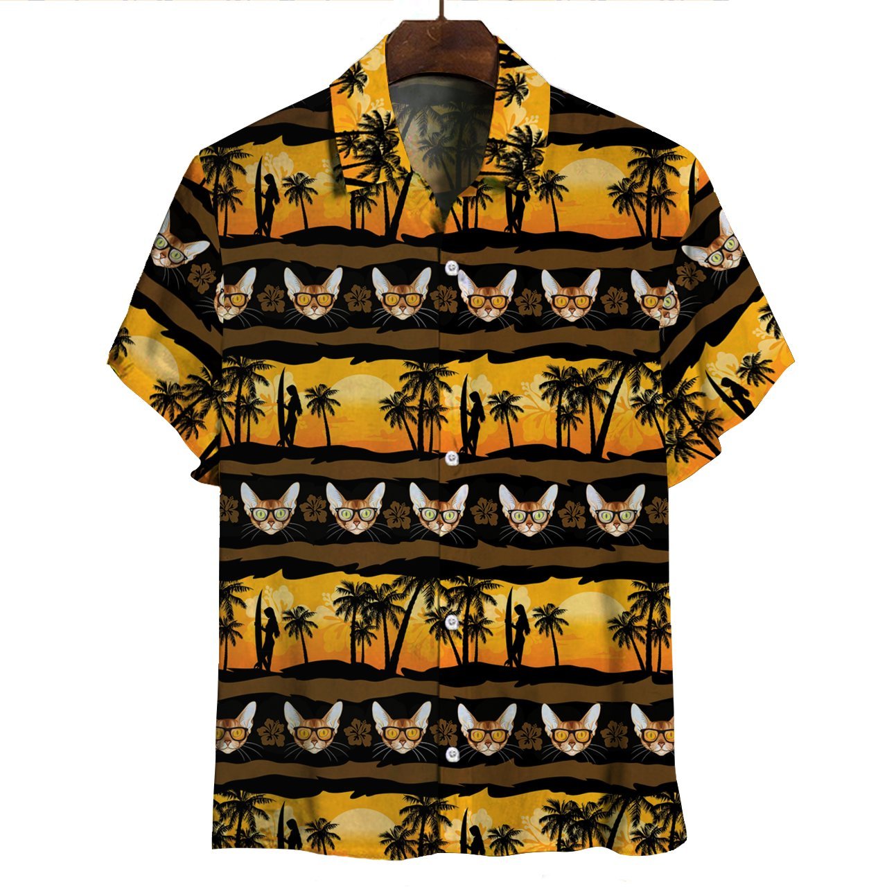 Aloha Hawaiian Abyssinian Cat Shirt