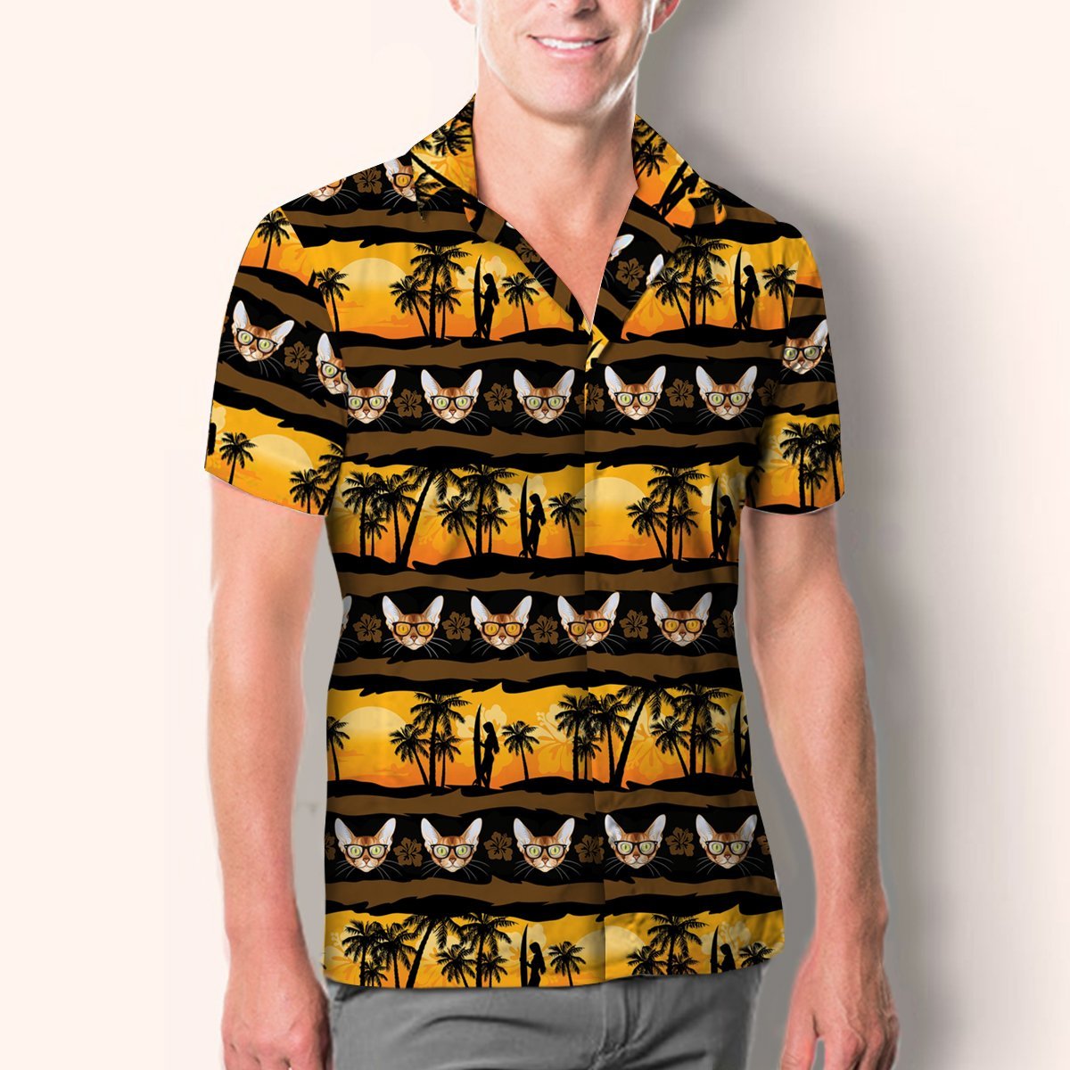 Aloha Hawaiian Abyssinian Cat Shirt