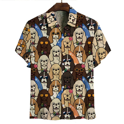 Aloha Hawaiian American Cocker Spaniel Shirt