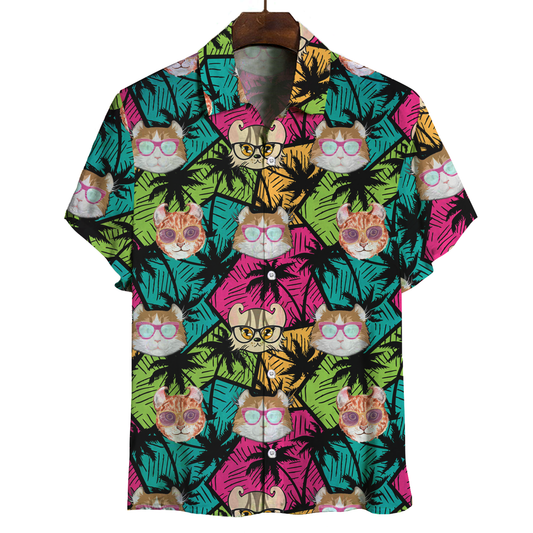 Aloha Hawaiian American Curl Cat Shirt