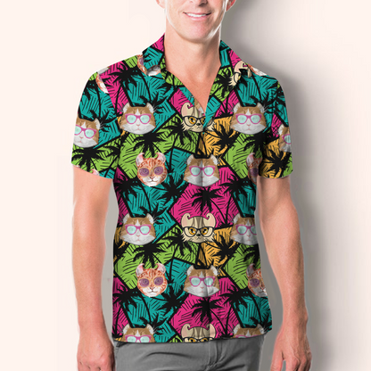 Aloha Hawaiian American Curl Cat Shirt