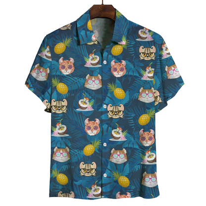 Aloha Hawaiian American Curl Cat Shirt