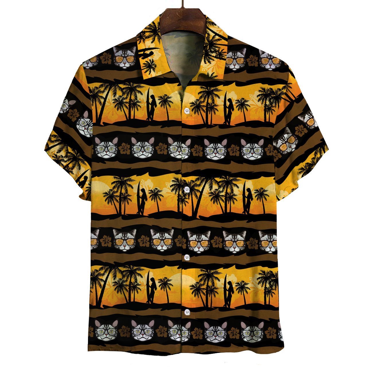 Aloha Hawaiian American Shorthair Cat Shirt